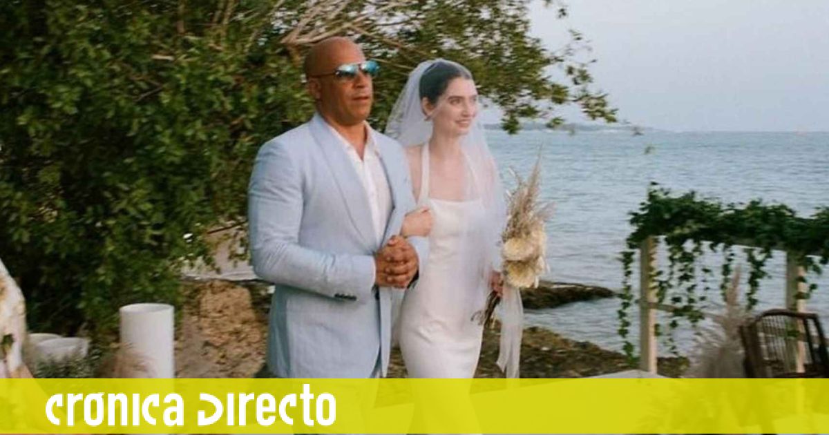 El día de los famosos Vin Diesel acompaña al altar a la hija de Paul