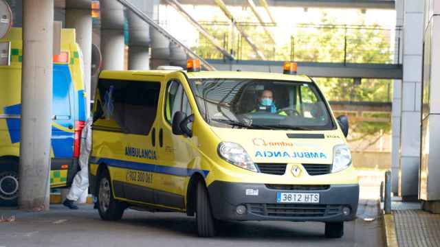 Una ambulancia del grupo HTG, que se enfrenta a la catalana La Pau en Euskadi / CG