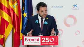 El presidente de la Generalitat, Pere Aragonès, en el 250 aniversario de Foment del Treball / EP