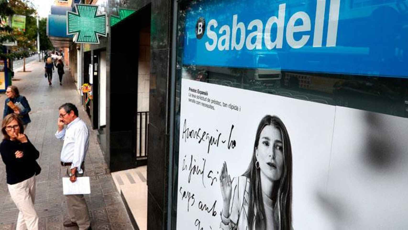 Imagen de una oficina comercial de Banco Sabadell / CG