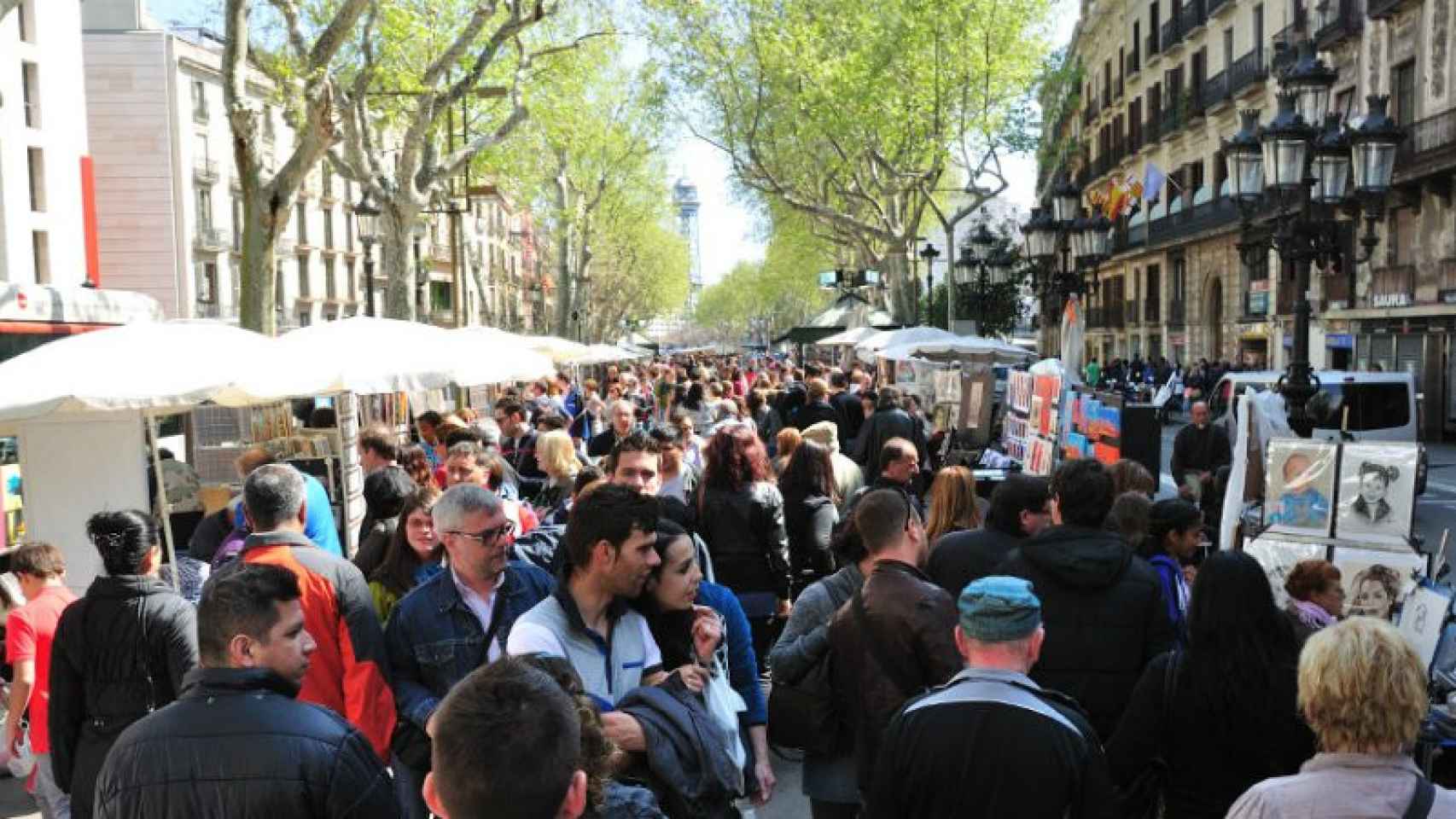 Las Ramblas de Barcelona son una estampa habitual de un turismo saturado.