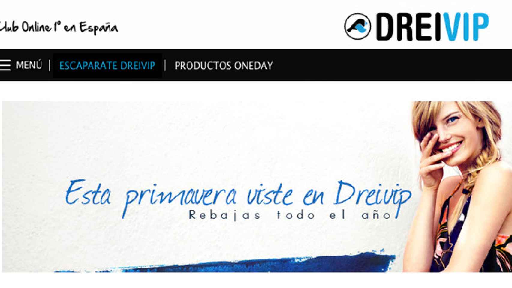 Página de inicio de la web Dreivip.com / CG