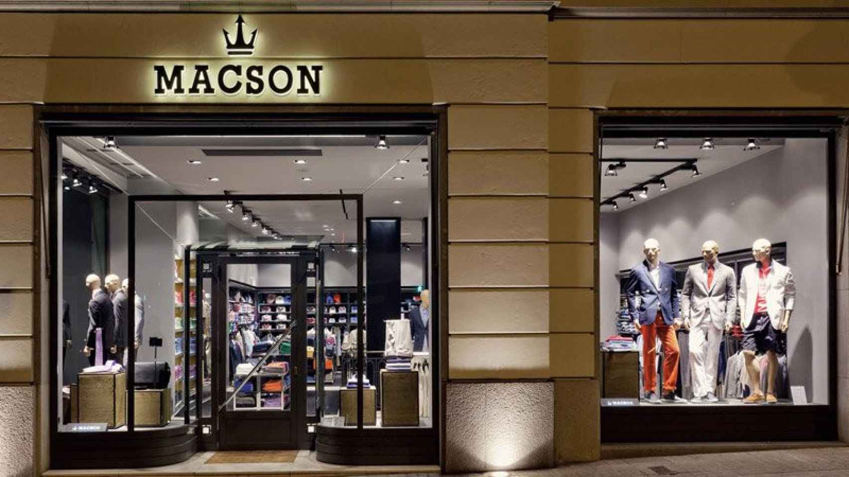 Entrada de un establecimiento de Macson en Madrid