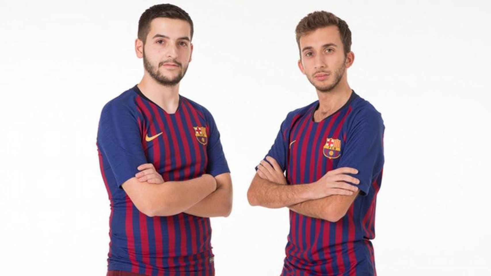 AlexAlguacil y PaUUU24, jugadores del Barça en la eFootball.Pro League / FCB