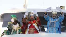 Una imagen de los Reyes Magos llegando a Valencia