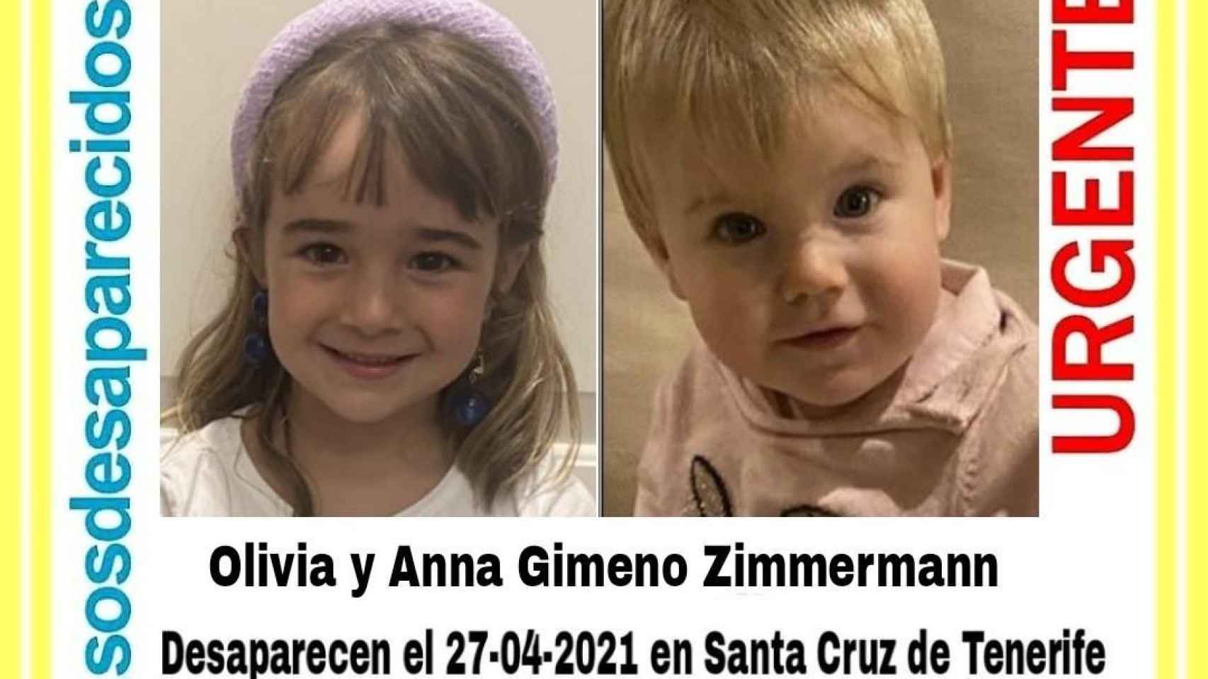 Sigue la búsqueda de Anna y Olivia, dos niñas desaparecidas en Tenerife