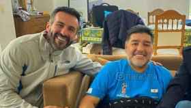 Maradona, junto a su médico personal, Leopoldo Luque / MARADONA (INSTAGRAM)