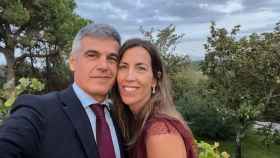 Enric Masip, junto a su pareja, Belén Gomis, casados en septiembre de 2022 / REDES