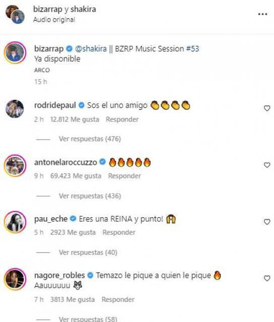 Las reacciones de Antonella y otras celebridades al hit de Shakira / REDES