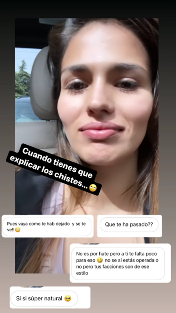 Sara Sálamo utiliza un filtro de instagram