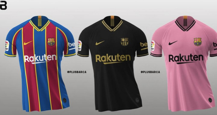 Las tres camisetas del Barça de la temporada 2019-20