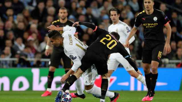 Casemiro, en una acción ante el Manchester City | EFE