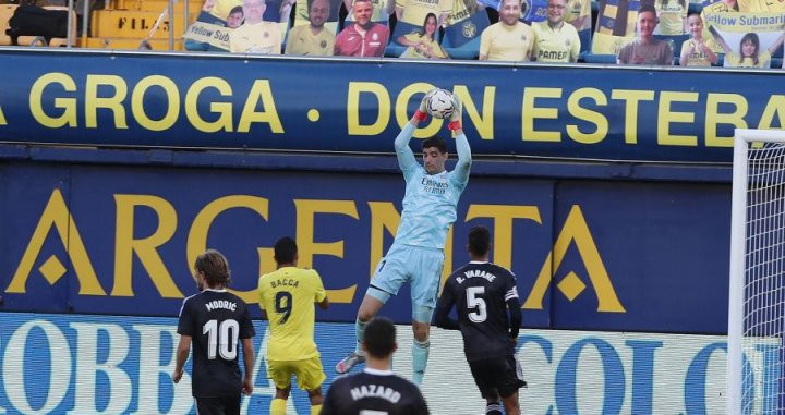 Courtois protagonizó el error del gol del Villarreal al Madrid / REAL MADRID