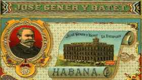 Una caja de cigarros de la Habana de la compañía de Josep Gener i Batet