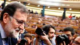 Mariano Rajoy, presidente del Gobierno, tras comentar la dimisión de Cifuentes / EFE