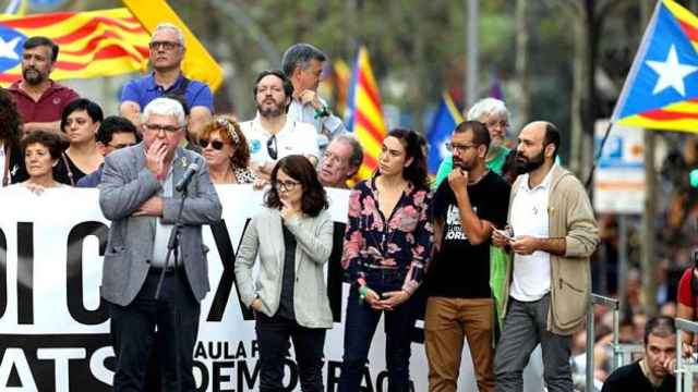 El vicepresidente de la ANC, Agustí Alcoberro (i) / EFE