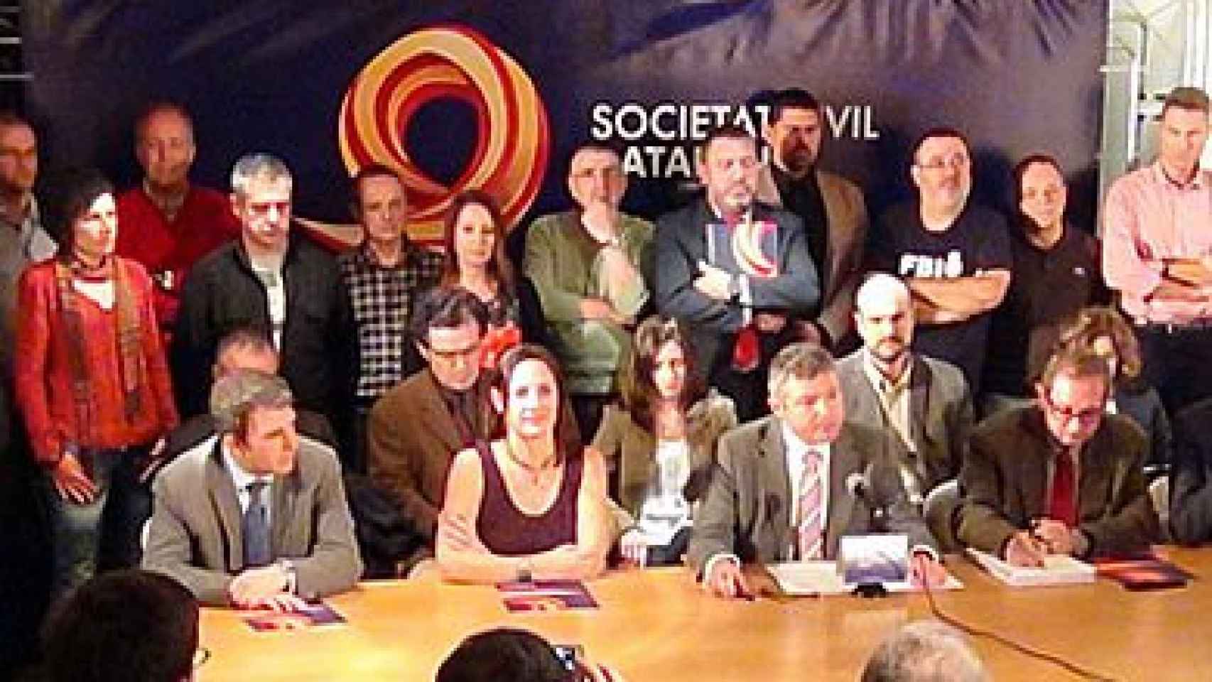 Rueda de prensa de Sociedad Civil Catalana