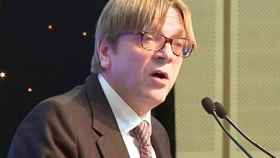 El candidato de ALDE a presidir la CE, Guy Verhofstadt