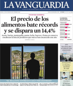Portada de La Vanguardia, 15 de octubre de 2022