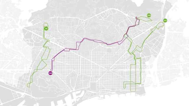 El mapa de las cuatro nuevas líneas de autobús en Barcelona que entran en funcionamiento el lunes / CG