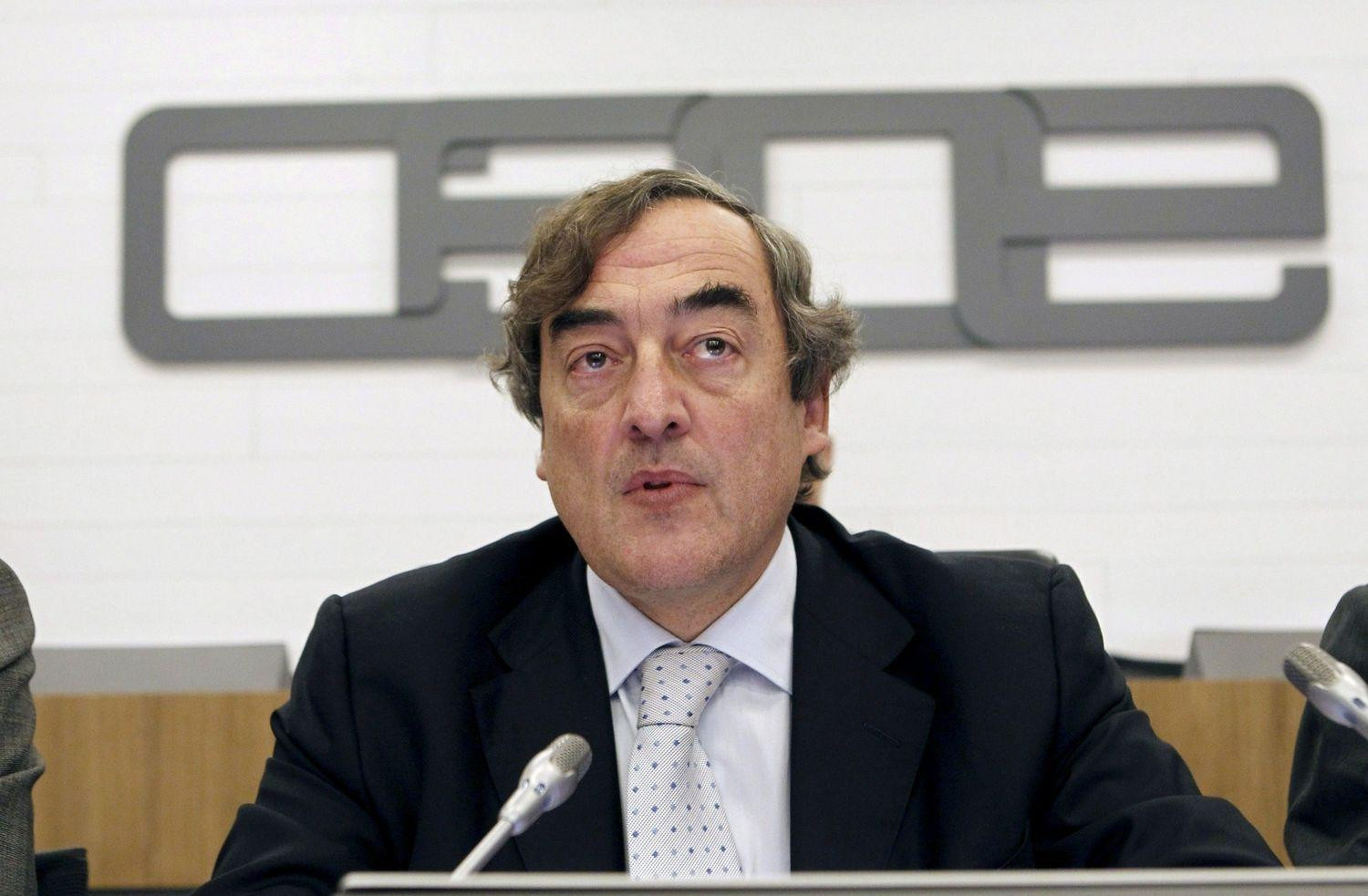 El presidente de CEOE, Juan Rosell, en una imagen de archivo / EFE