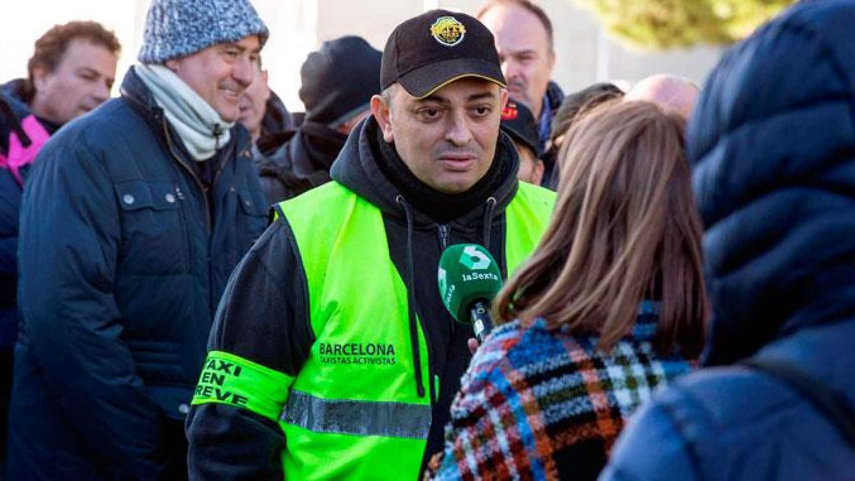 Alberto 'Tito' Álvarez, portavoz de los taxistas de Barcelona / EFE