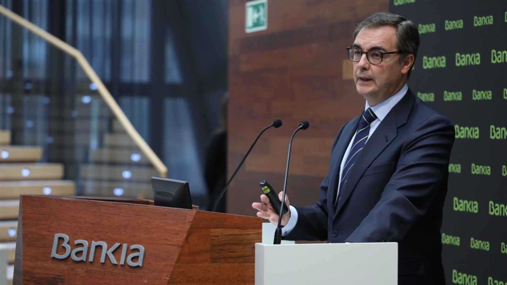 José Sevilla, consejero delegado de Bankia, en la presentación de los resultados trimestrales / EUROPA PRESS