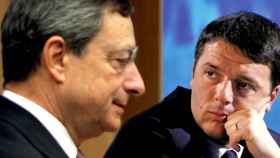 Mario Draghi y Matteo Renzi en una foto de archivo.