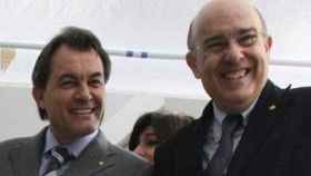 El presidente de la Generalidad, Artur Mas, y el consejero de Salud, Boi Ruiz