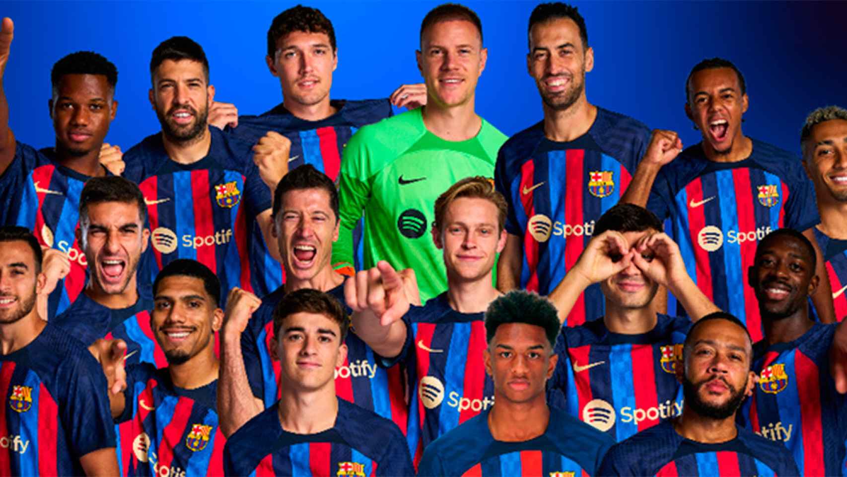 Imagen de los 17 jugadores del FC Barcelona en el Mundial de Qatar / FCB