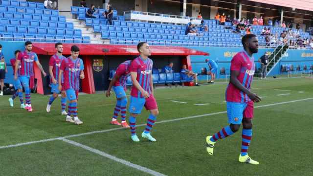 Demir debutando con el primer equipo del Barça / FC Barcelona