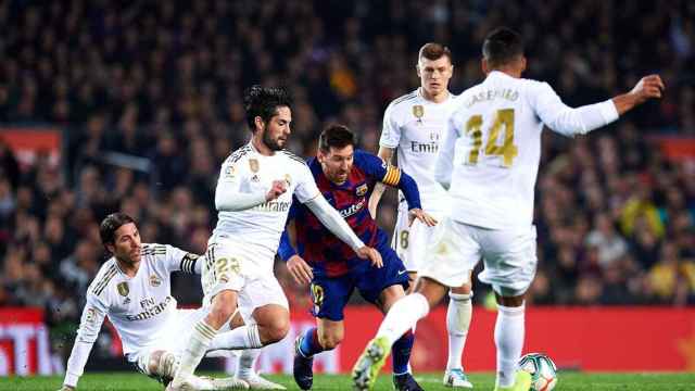 Messi, en un choque ante el Real Madrid | EFE