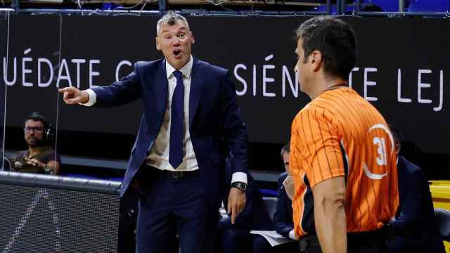 Protestas de Jasikevicius en el Barça - Madrid / FCB