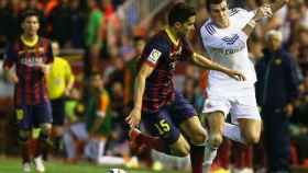 Marc Bartra y Gareth Bale en la final de Copa de 2014 / EFE
