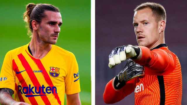 Griezmann y Ter Stegen, en un montaje | Culemanía