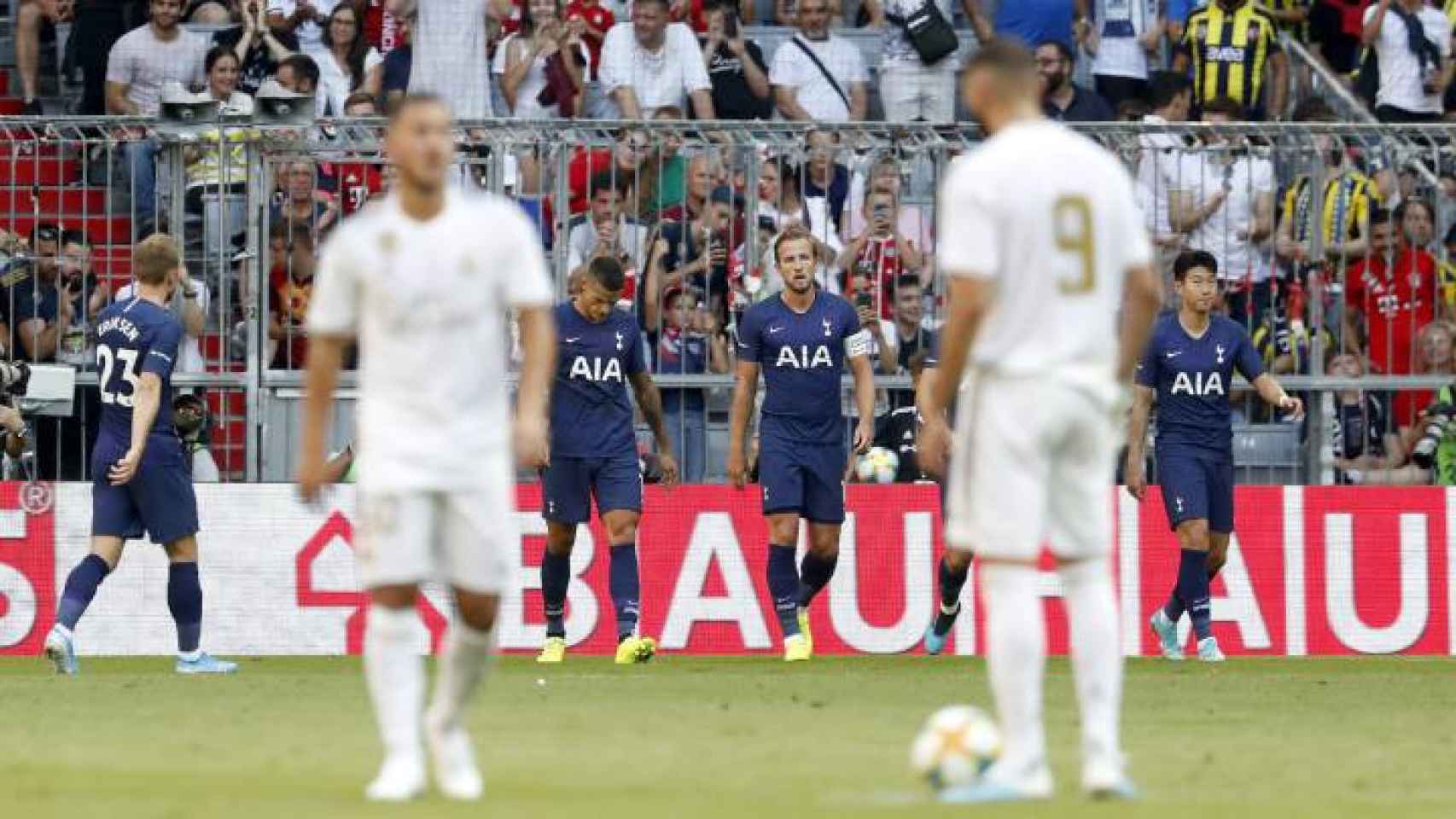 El Real Madrid tras encajar el gol del Tottenham / EFE
