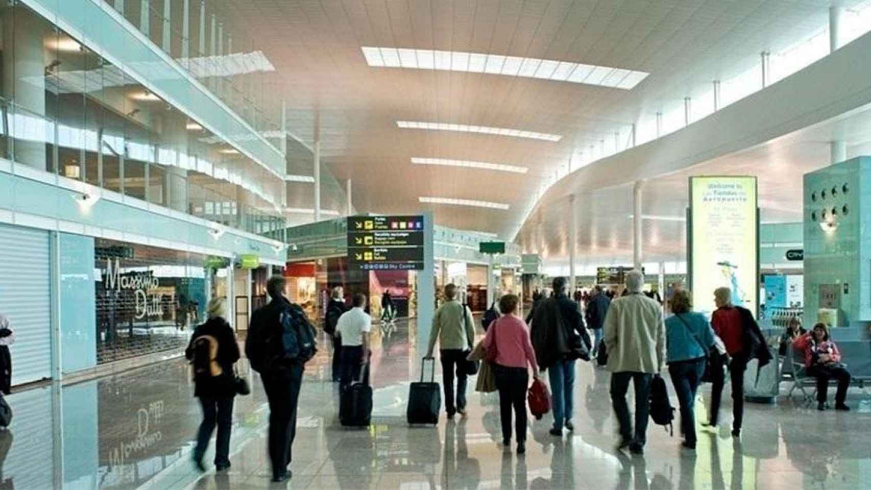 El interior de la terminal uno del aeropuerto de Barcelona-El Prat / EP