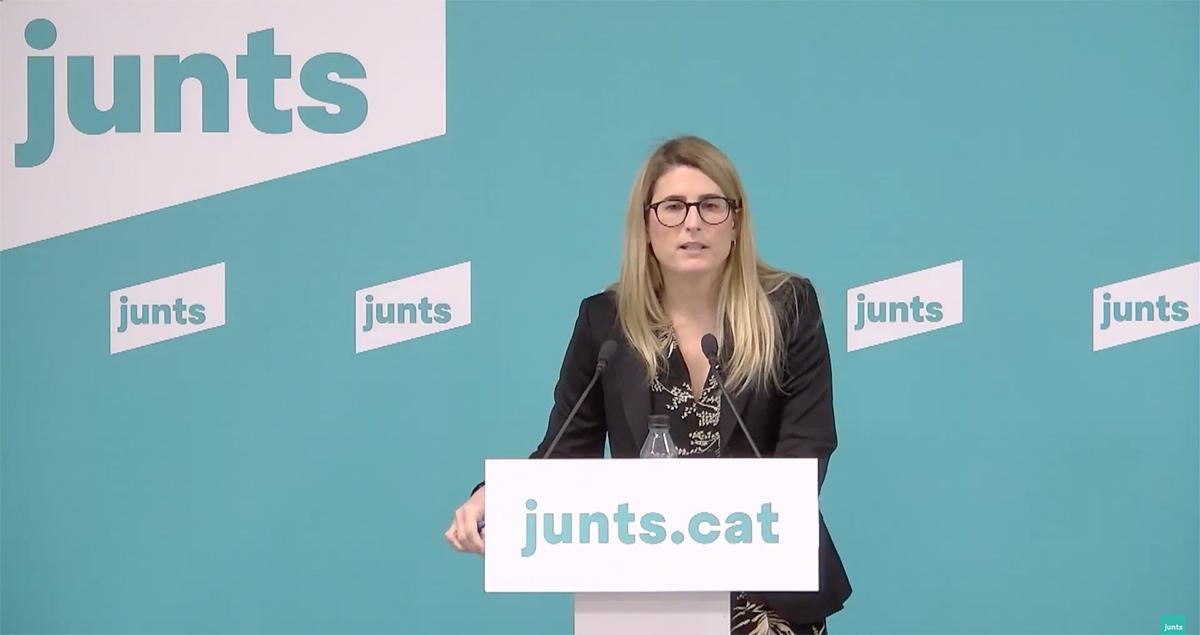 La vicepresidenta y portavoz de Junts per Catalunya, Elsa Artadi