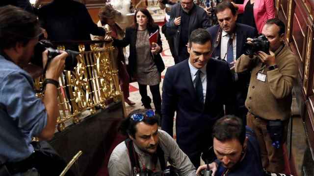 El presidente del Gobierno, Pedro Sánchez, en el Congreso de los Diputados / EFE