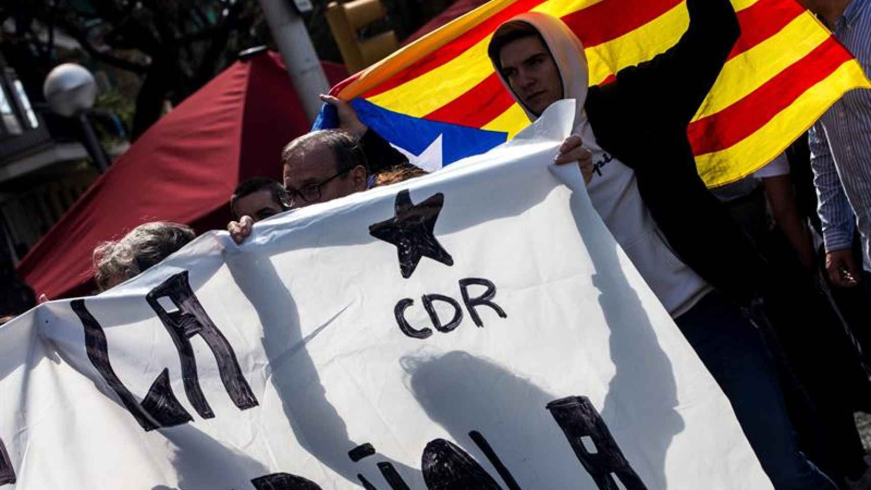 CDR en la protesta del lunes contra Felipe VI en L'Auditori de Barcelona / EFE