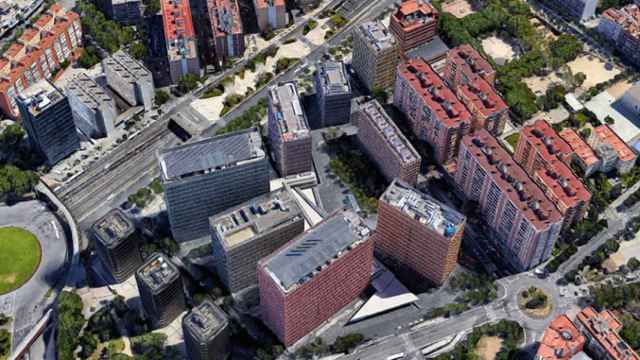 Vista aérea de la Ciudad de la Justicia de Barcelona