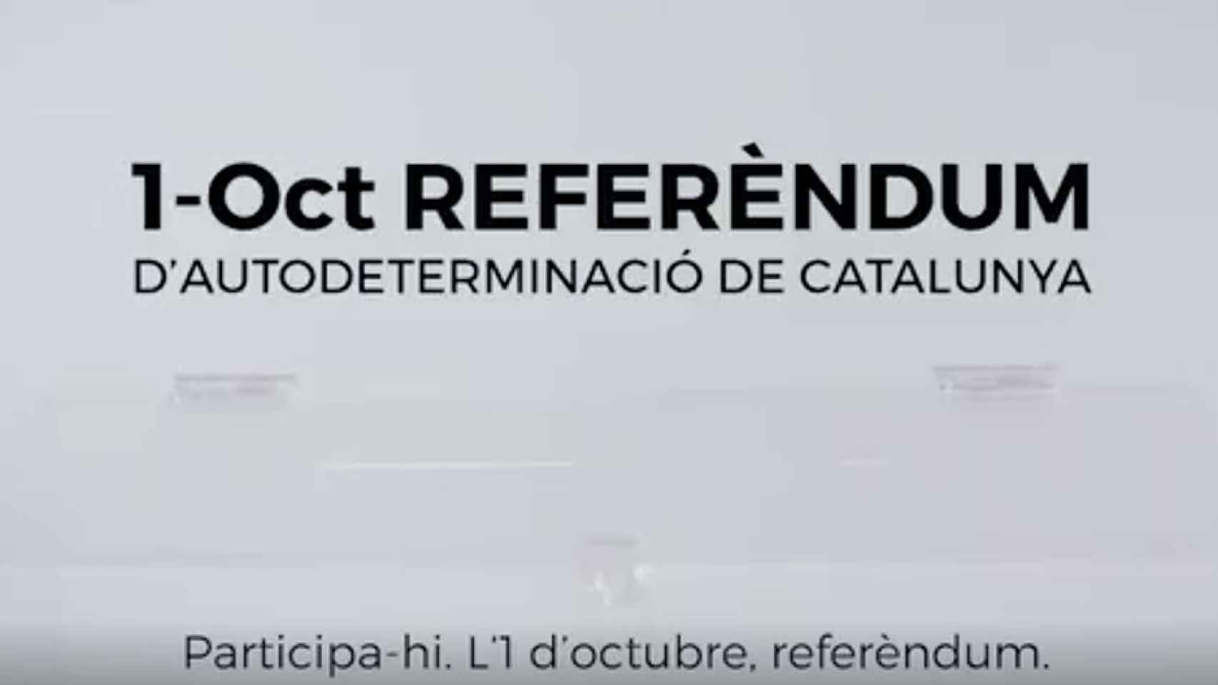 La Generalitat lanza el spot ampliado en el que anima a participar en el referéndum