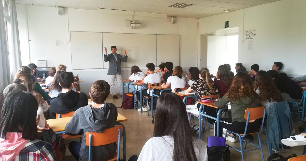 Imagen de una clase magistral en el Liceo Francés de Barcelona (LFB) / CG