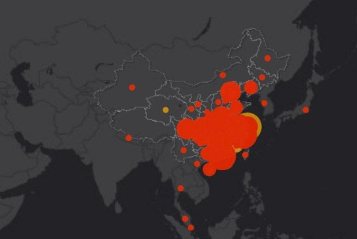 Las zonas de China más afectadas por el coronavirus