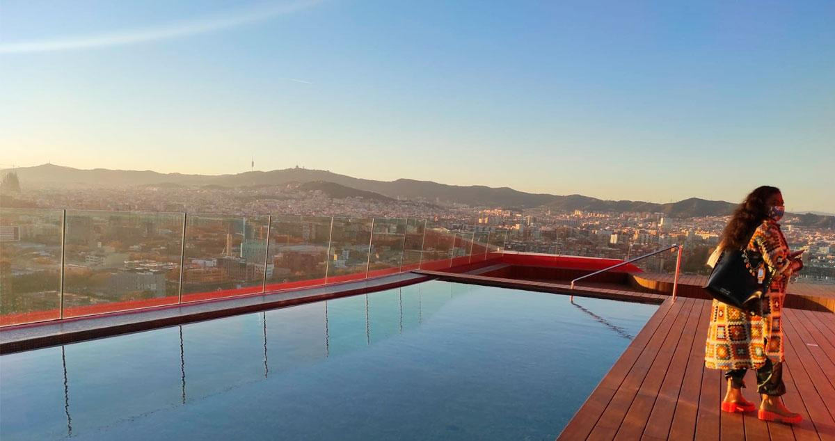 Vista desde el 'rooftop' de Antares Barcelona, los pisos más lujosos de Cataluña / CG