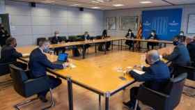 La reunión entre el vicepresidente Puigneró y los representantes del empresariado catalán / GENERALITAT