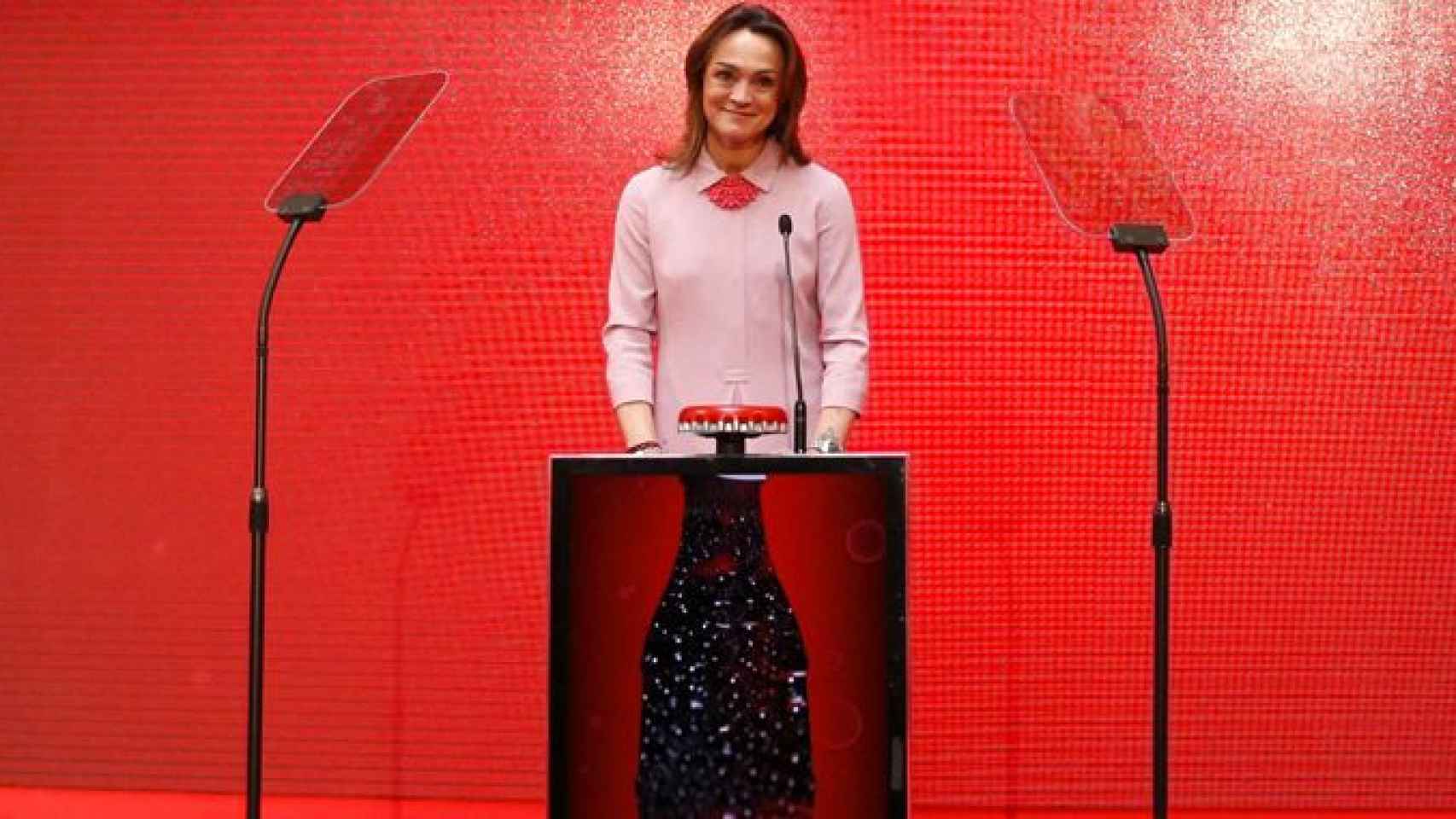 Sol Daurella, presidenta de Cobega en la estrena en bolsa de Madrid de Coca-Cola European Partners / EFE