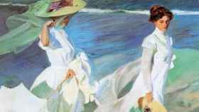 Detalle de 'Mujeres caminando por la playa', uno de los cuadros más conocidos de Joaquín Sorolla.