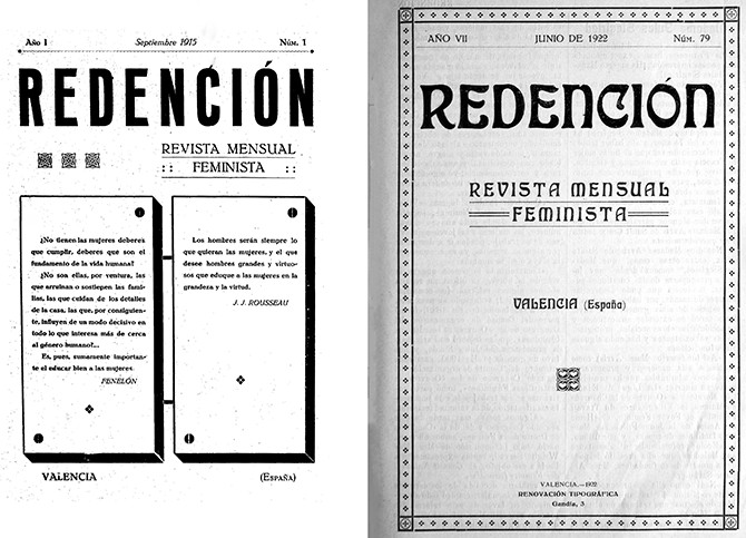 Revista mensual feminista 'Redención' / YOLANDA CARDO