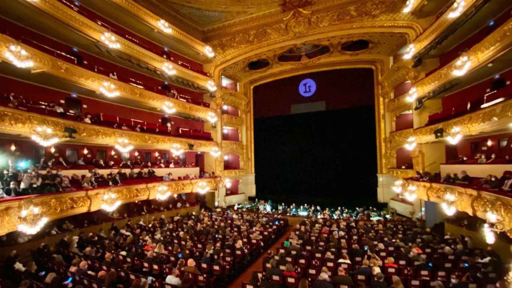 Una obra en el Gran Teatre del Liceu de Barcelona, durante la pandemia / EP